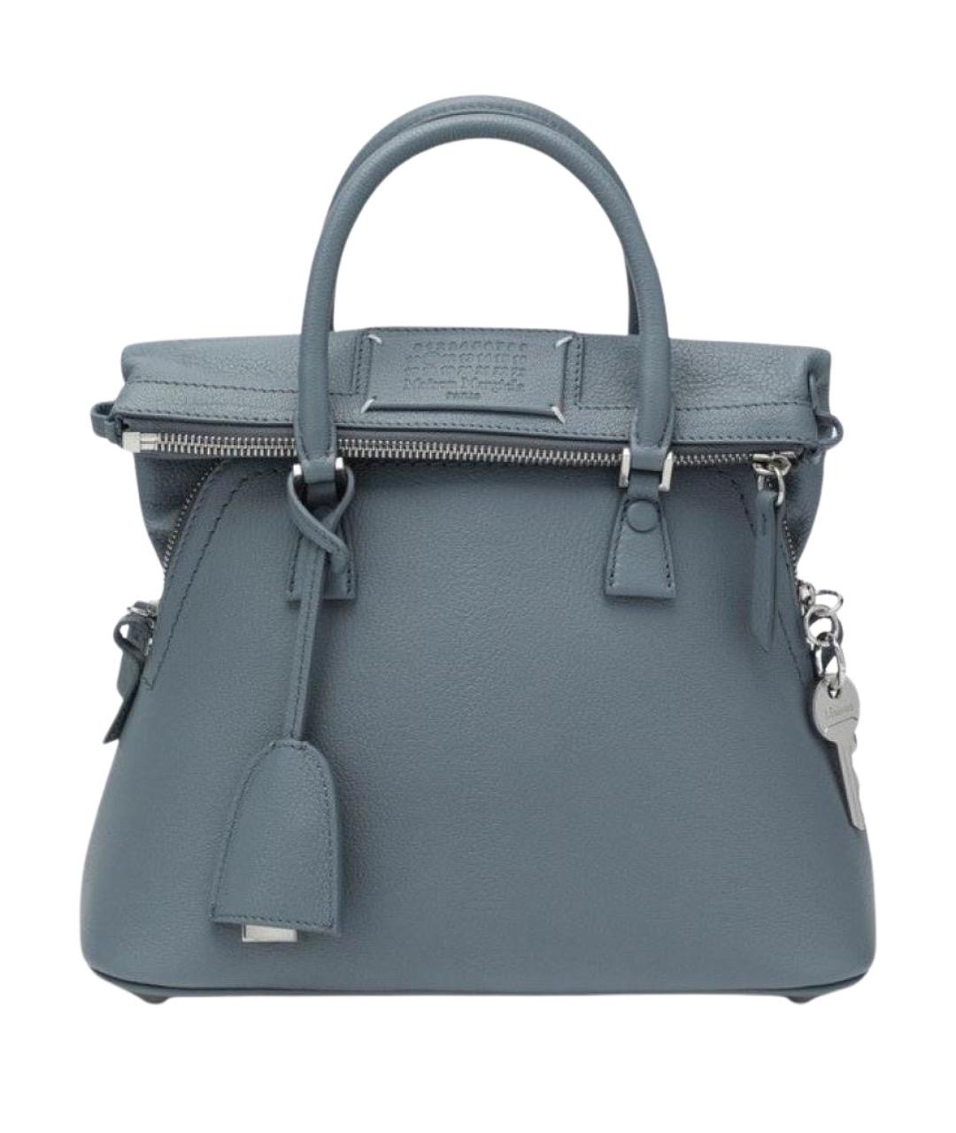 MAISON MARGIELA Серая кожаная сумка через плечо, фото 1