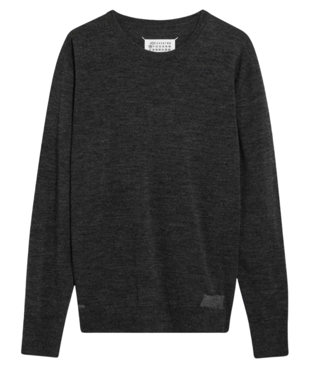 MAISON MARGIELA Антрацитовый шерстяной джемпер / свитер, фото 1