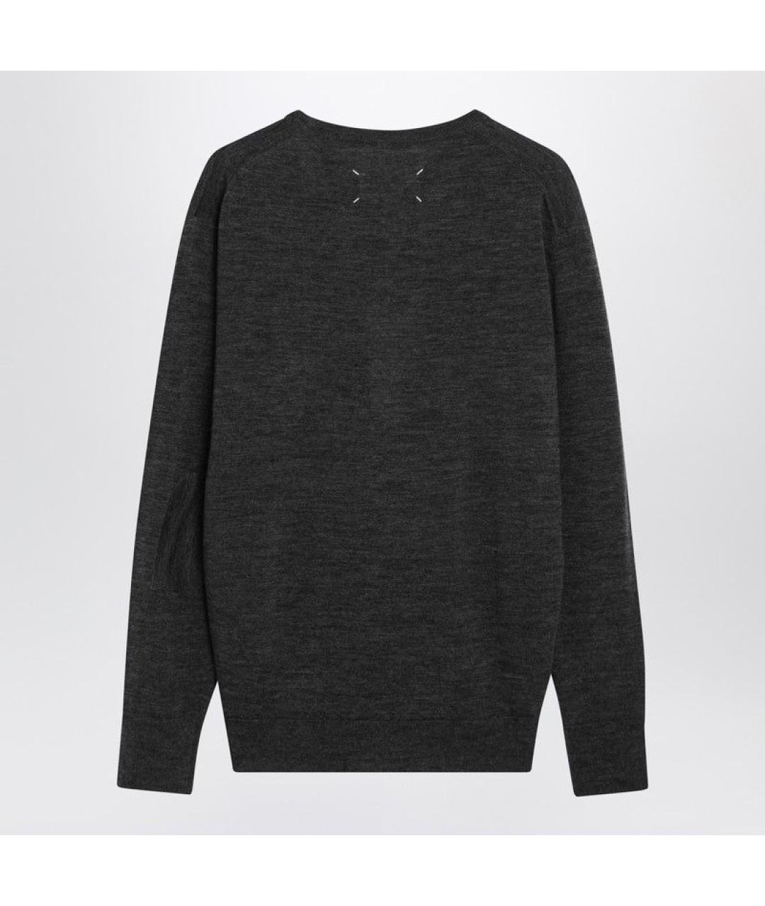 MAISON MARGIELA Антрацитовый шерстяной джемпер / свитер, фото 2