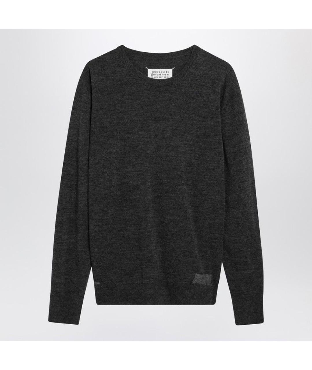 MAISON MARGIELA Антрацитовый шерстяной джемпер / свитер, фото 3