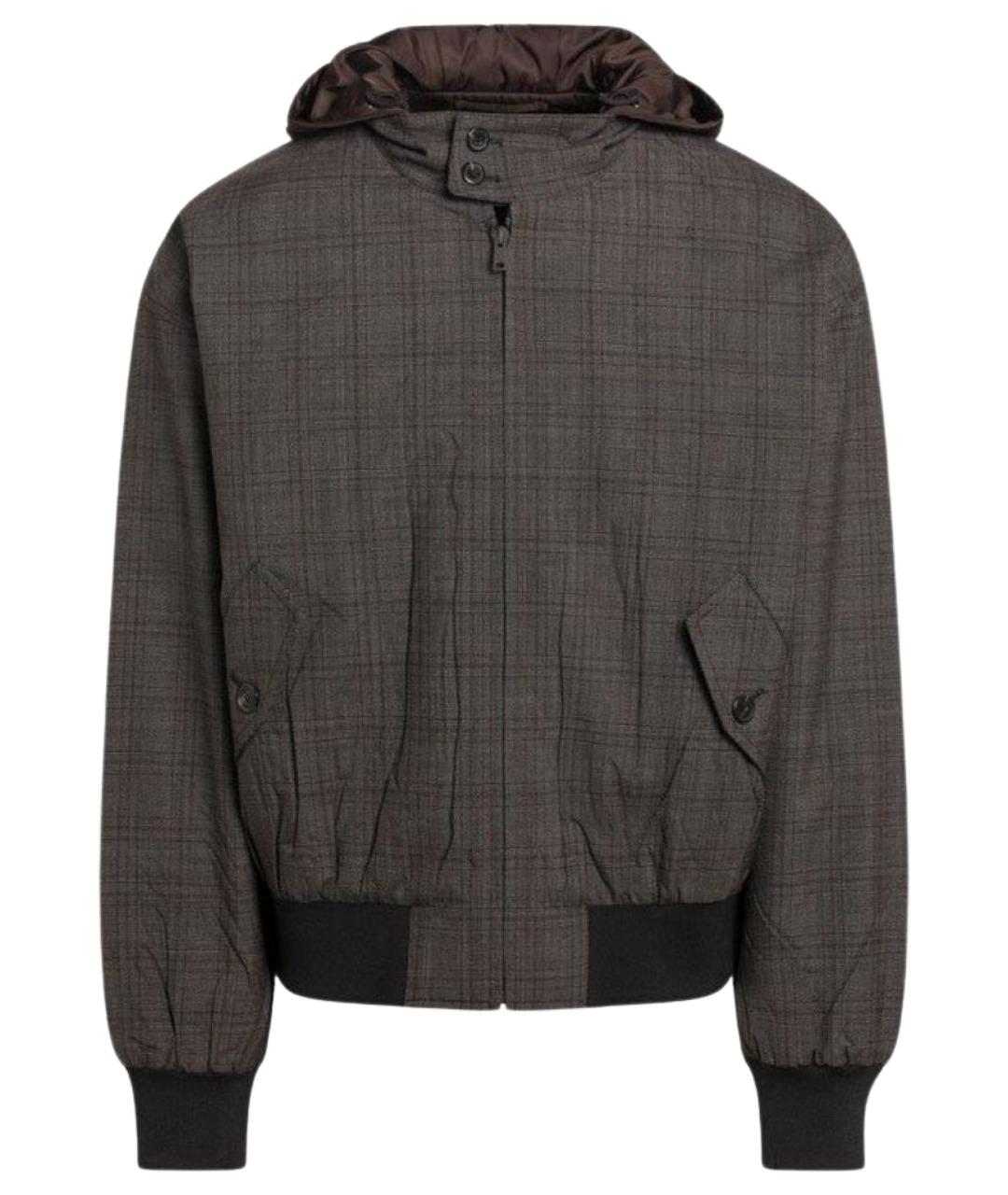 PRADA Коричневая шерстяная куртка, фото 1