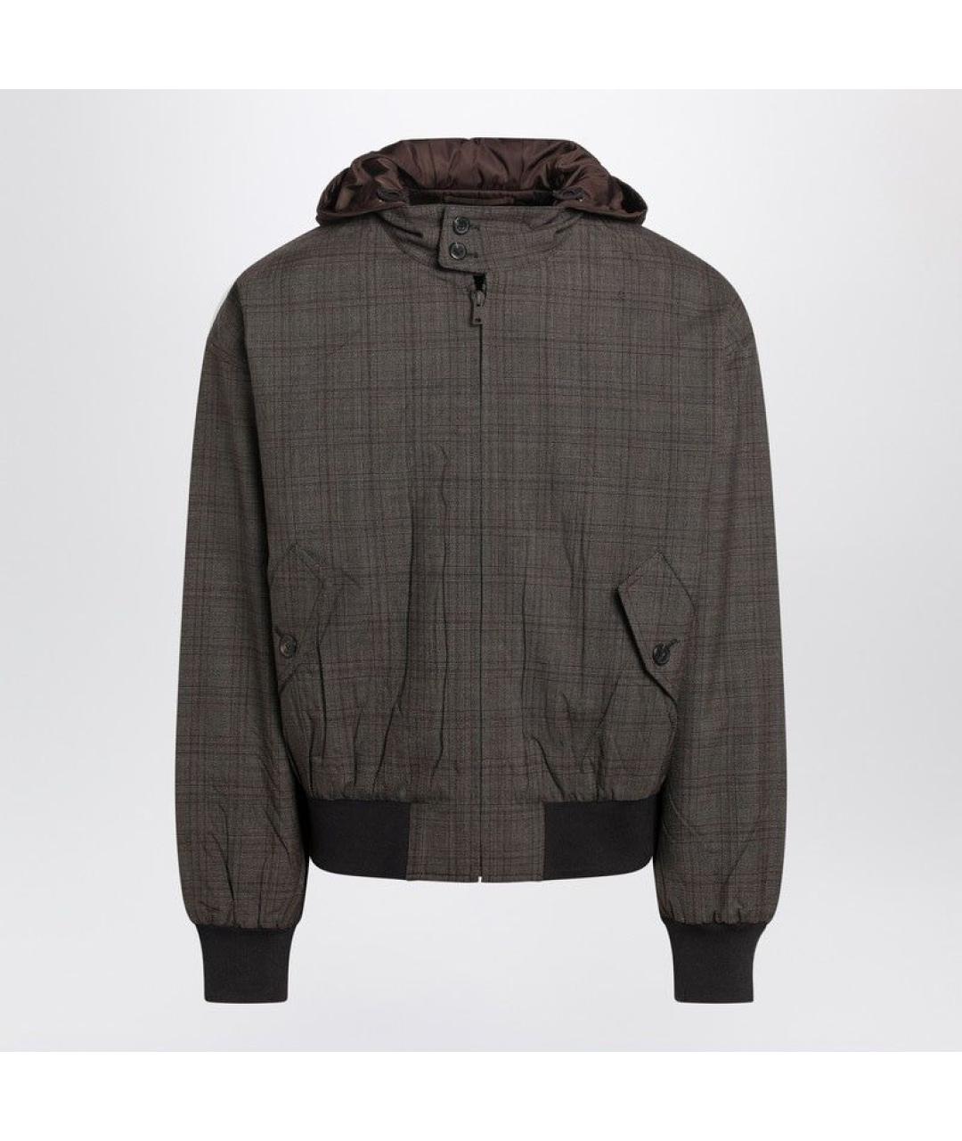 PRADA Коричневая шерстяная куртка, фото 3