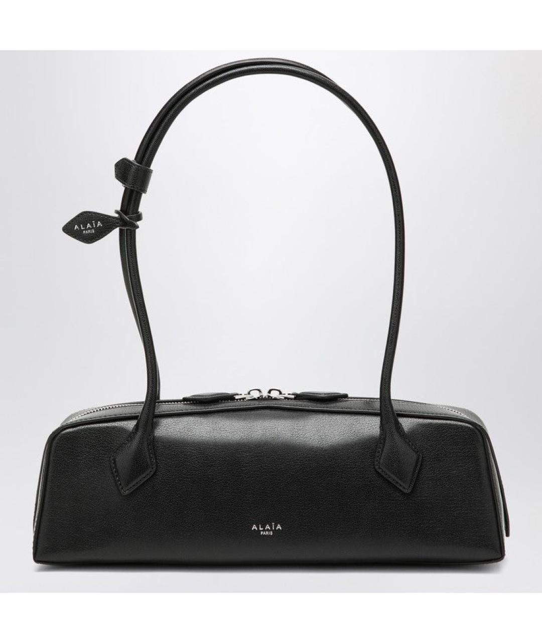 ALAIA Черная кожаная сумка через плечо, фото 3
