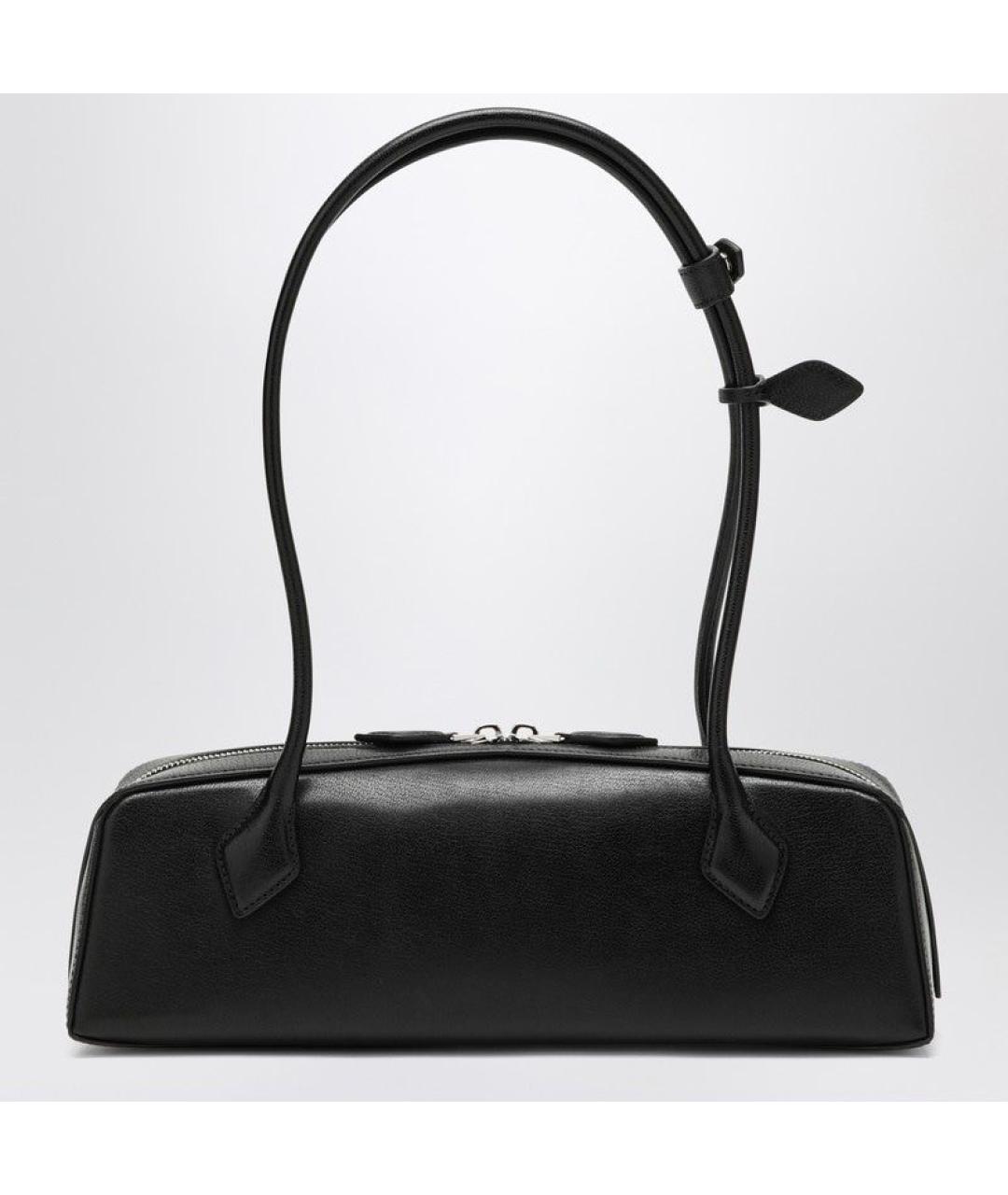 ALAIA Черная кожаная сумка через плечо, фото 2