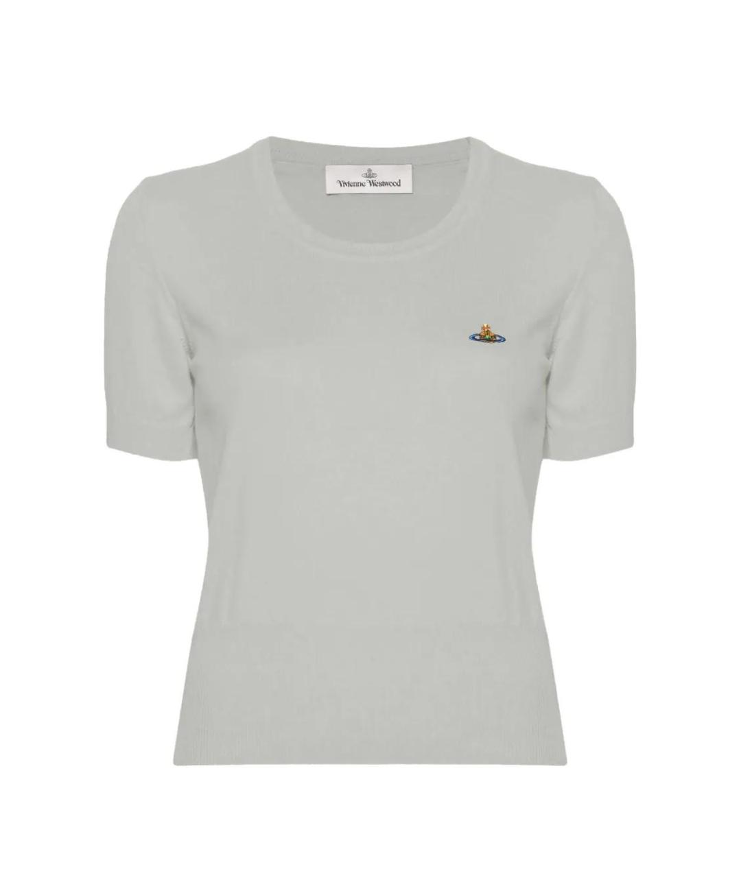 VIVIENNE WESTWOOD Серая шерстяная футболка, фото 1