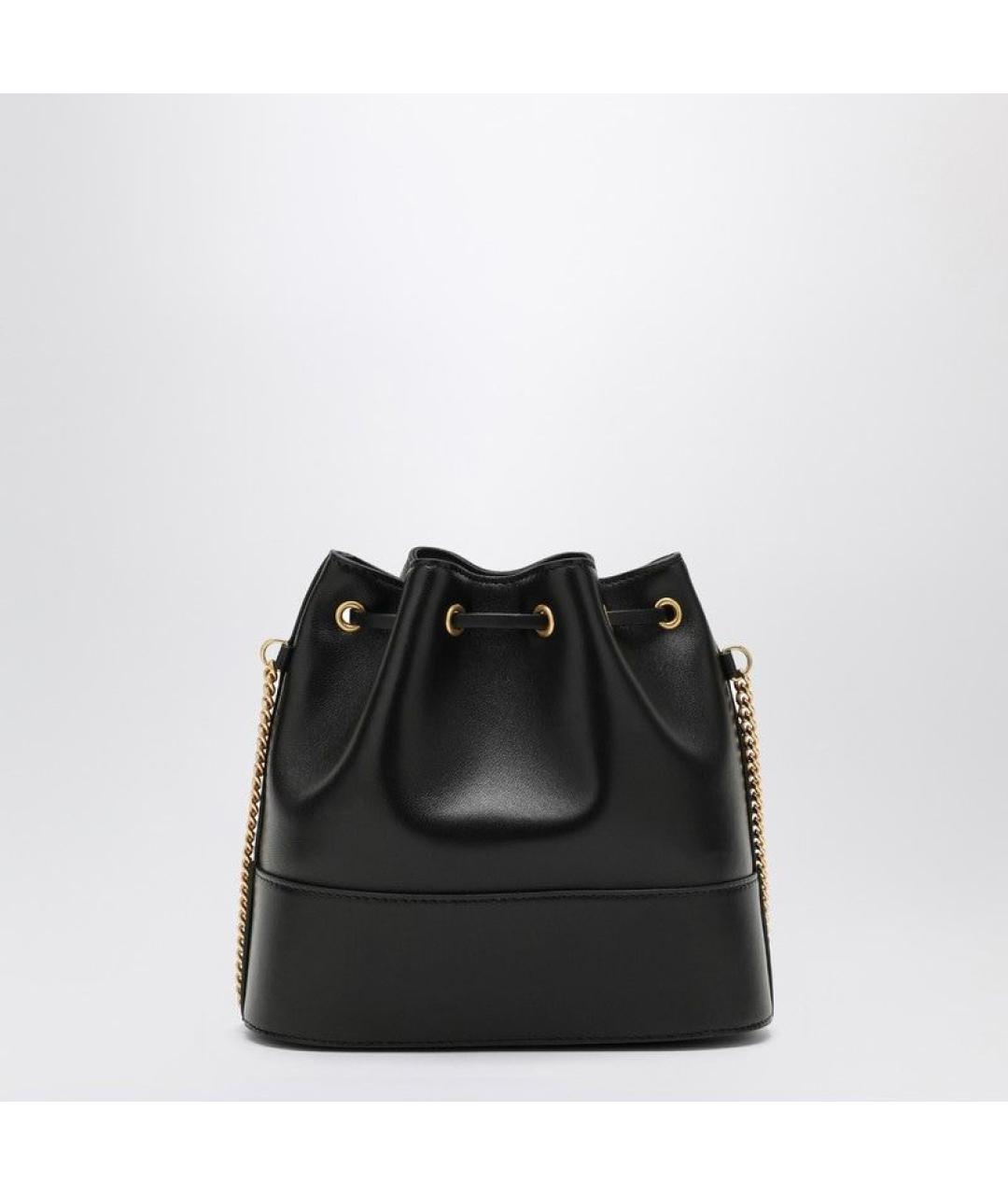 VALENTINO Черная кожаная сумка через плечо, фото 2