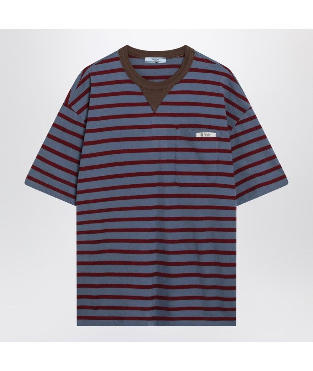 PRADA Мульти хлопковая футболка, фото 3