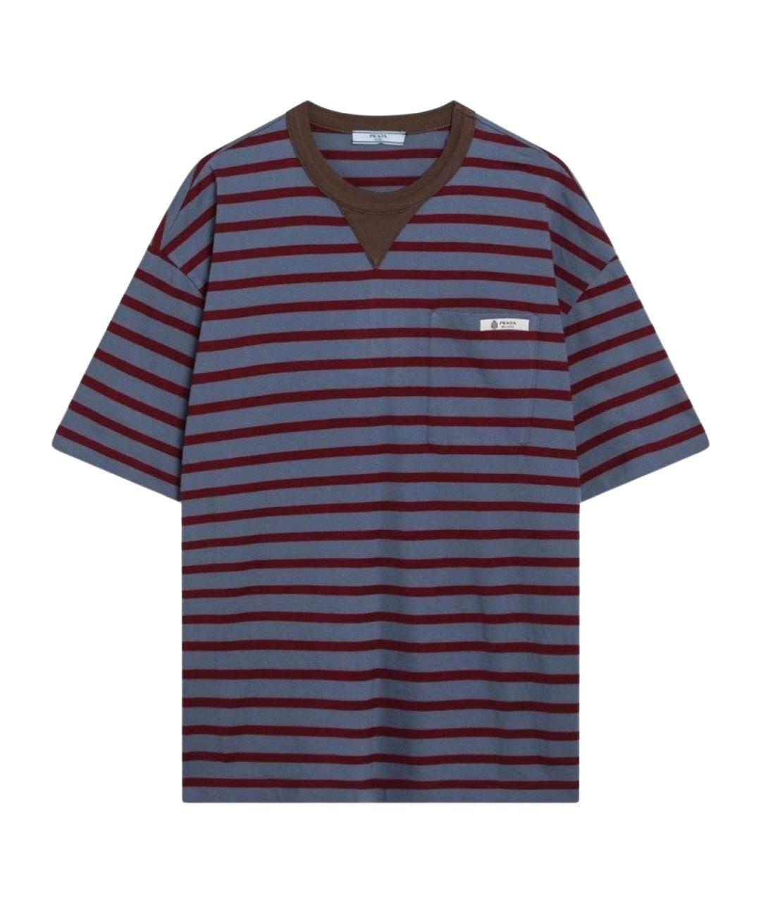 PRADA Мульти хлопковая футболка, фото 1