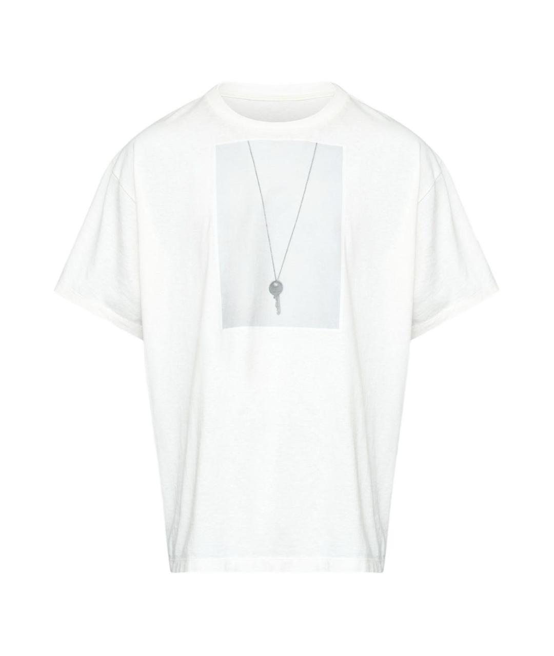 MM6 MAISON MARGIELA Белая хлопковая футболка, фото 1