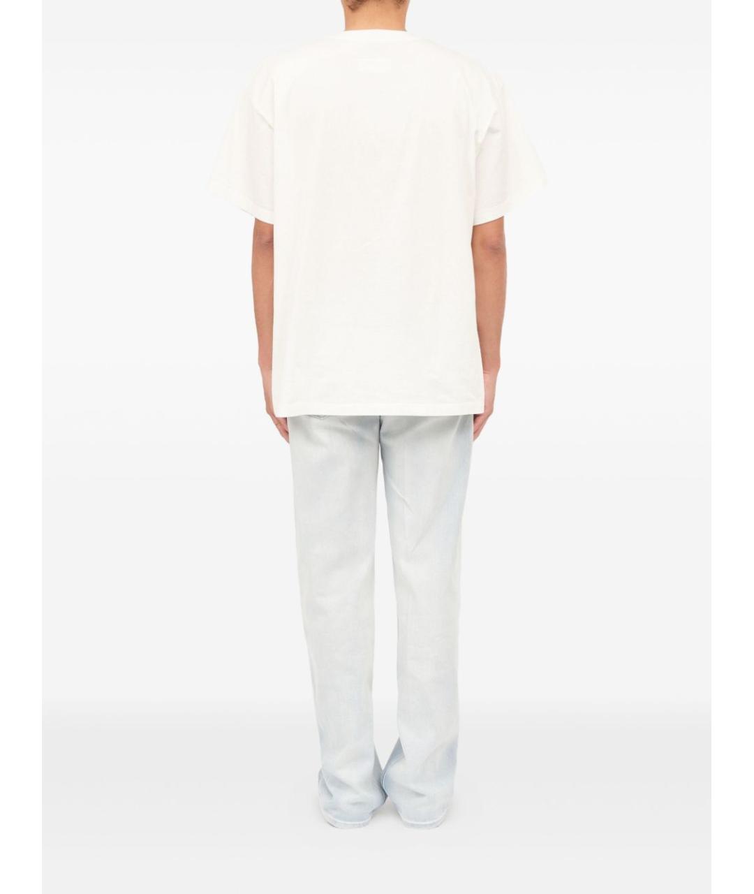 MM6 MAISON MARGIELA Белая хлопковая футболка, фото 4