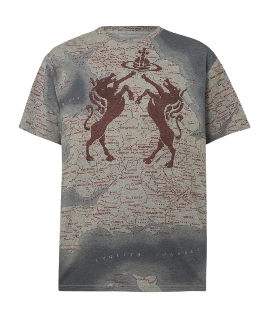 VIVIENNE WESTWOOD Мульти хлопковая футболка, фото 1