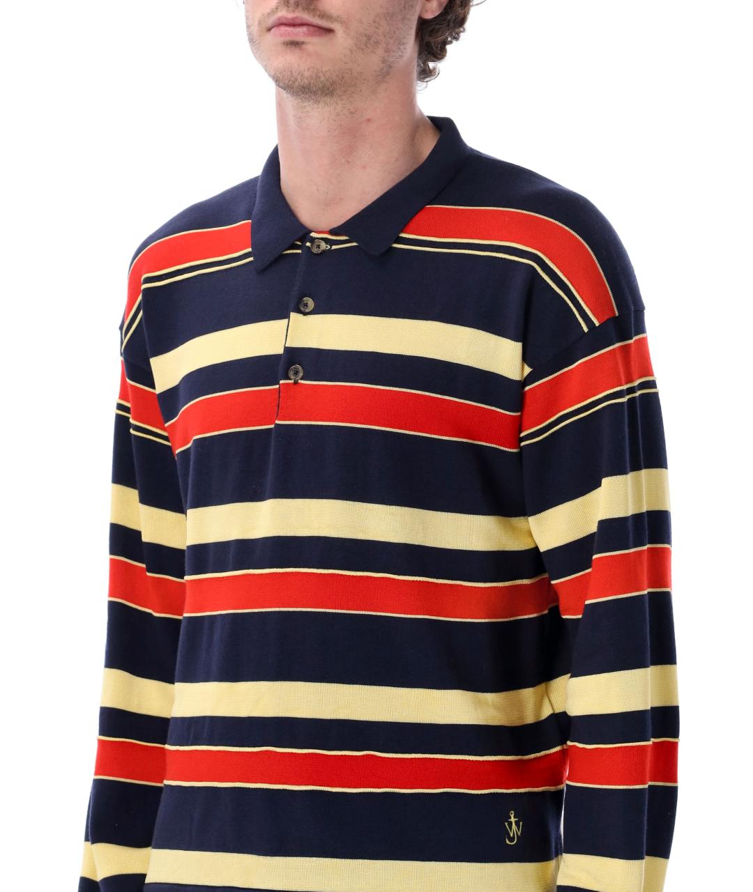 J.W.ANDERSON Мульти хлопковое поло с длинным рукавом, фото 4