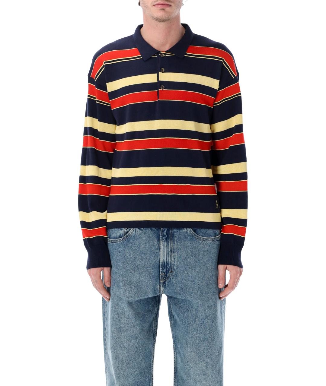 J.W.ANDERSON Мульти хлопковое поло с длинным рукавом, фото 2