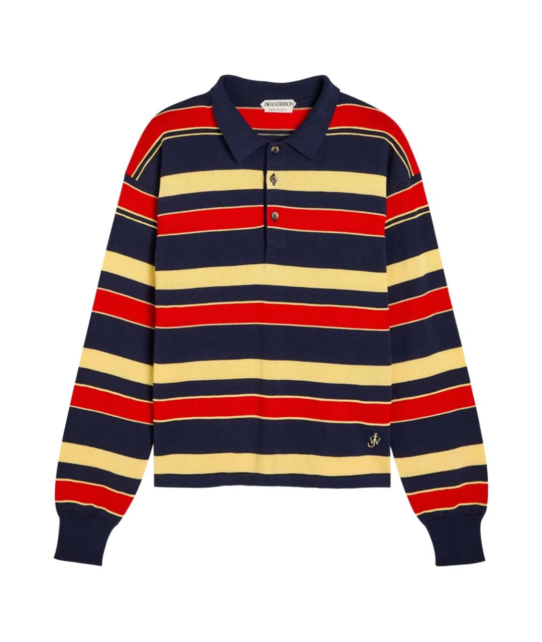 J.W.ANDERSON Мульти хлопковое поло с длинным рукавом, фото 1