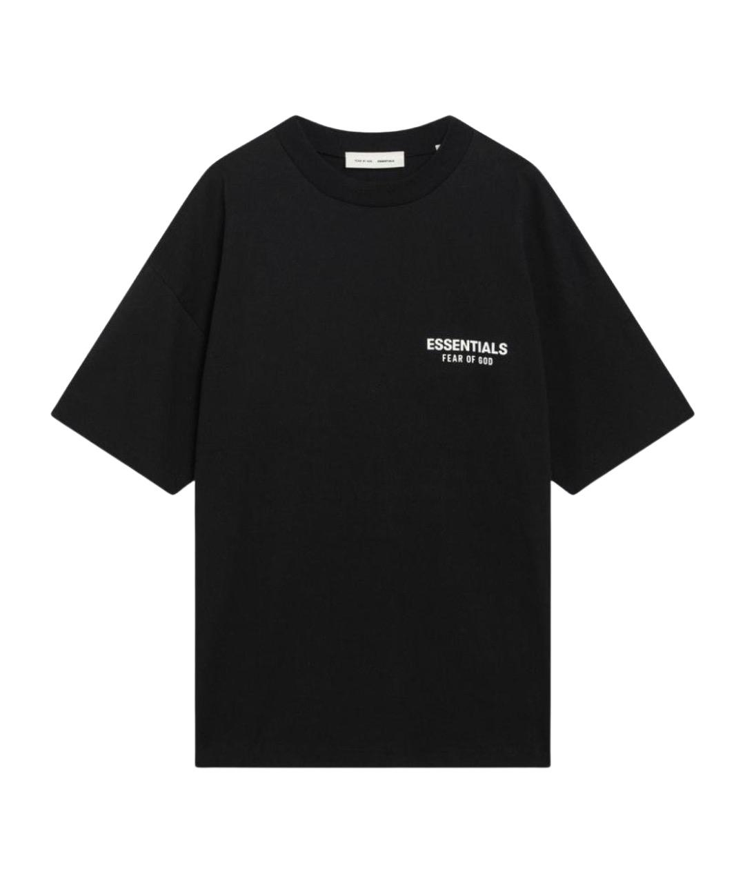 FEAR OF GOD ESSENTIALS Черная хлопковая футболка, фото 1
