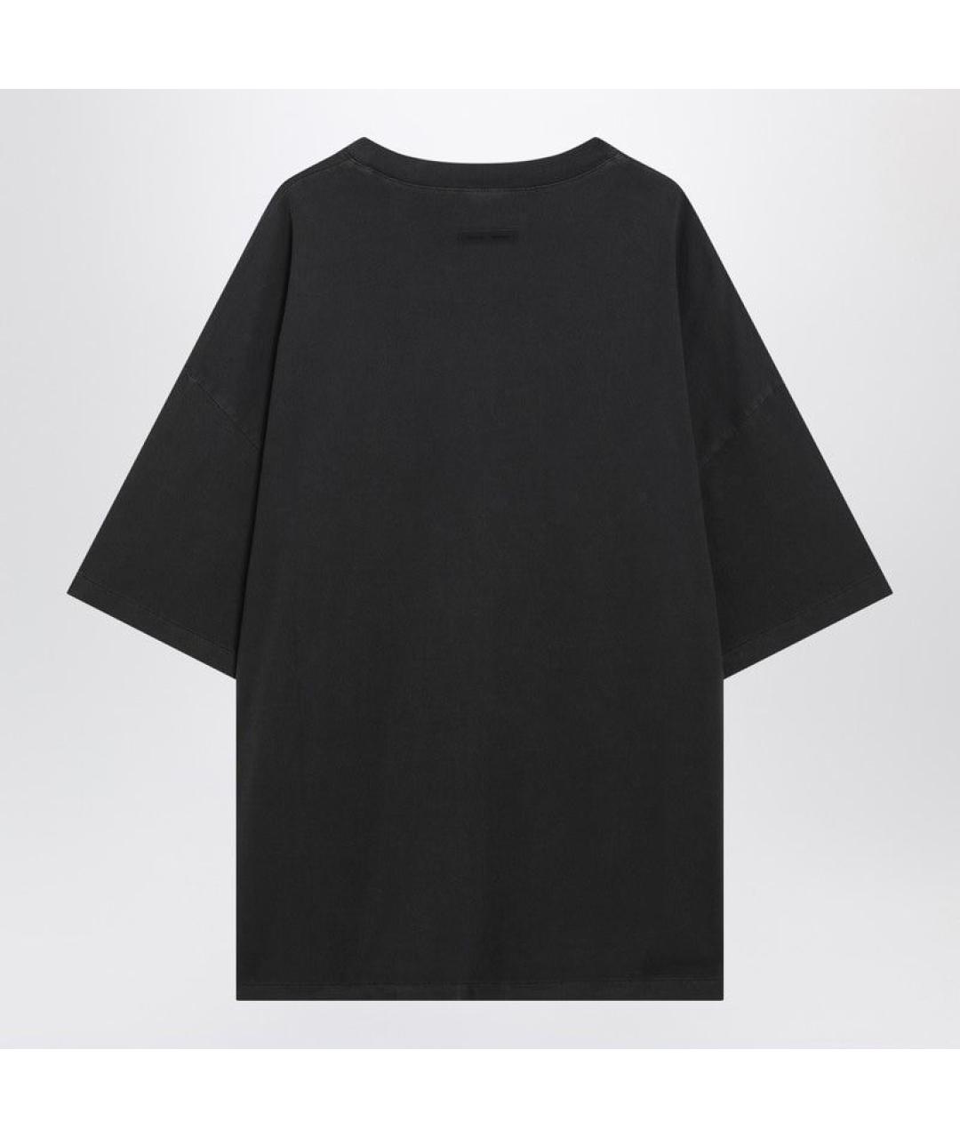 FEAR OF GOD ESSENTIALS Черная хлопковая футболка, фото 2