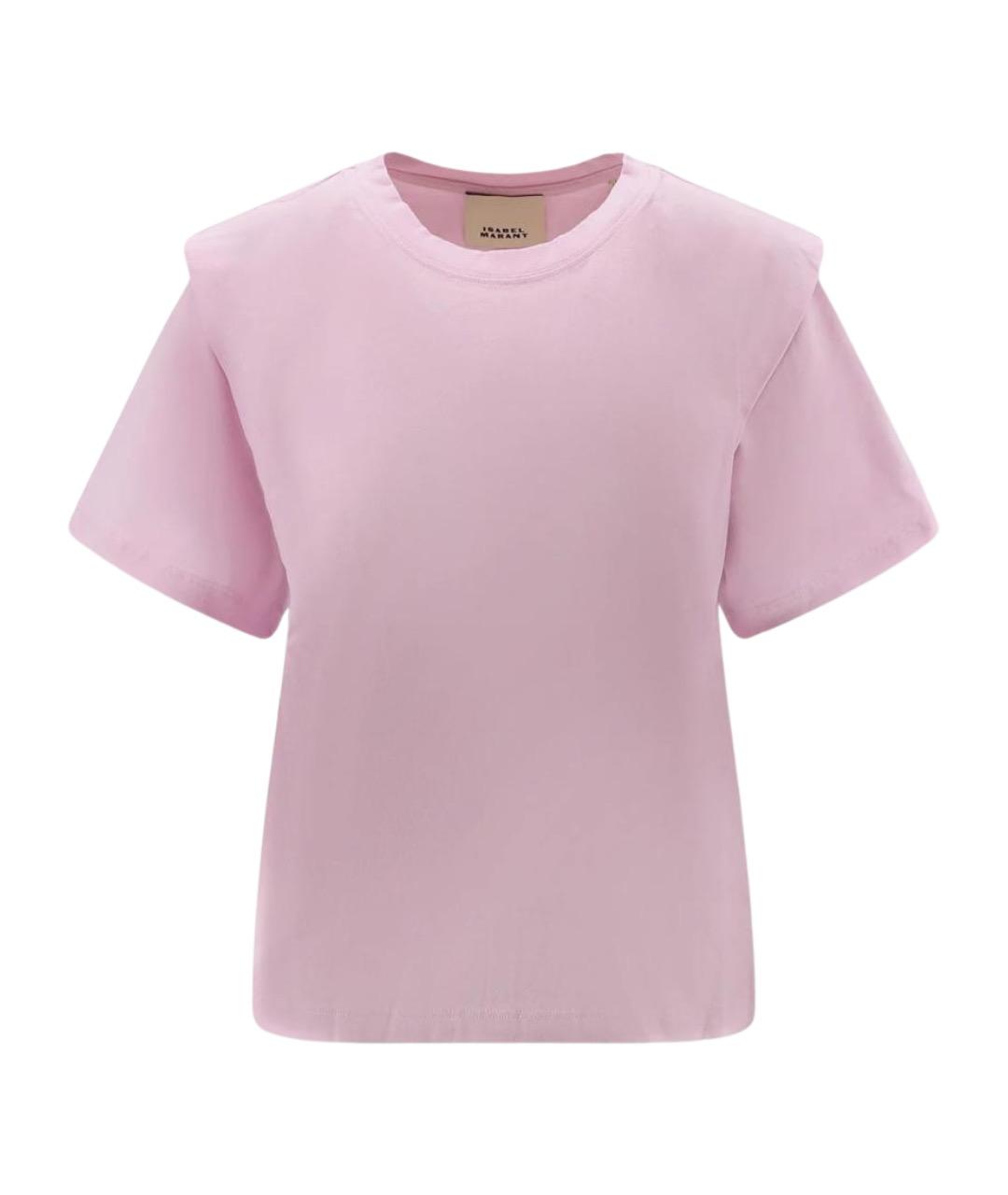 ISABEL MARANT Розовая хлопковая футболка, фото 1