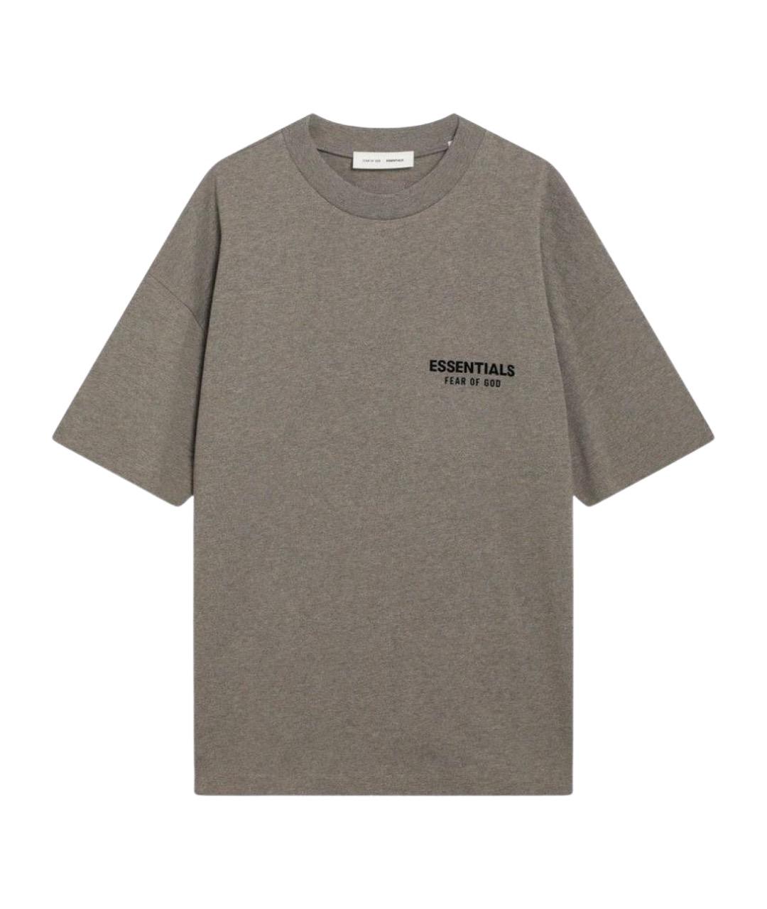 FEAR OF GOD ESSENTIALS Серая хлопковая футболка, фото 1