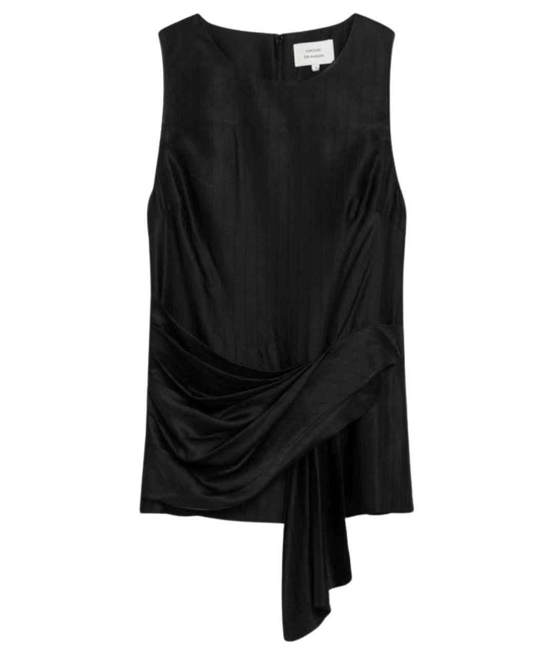 LOULOU STUDIO Черная майка, фото 1