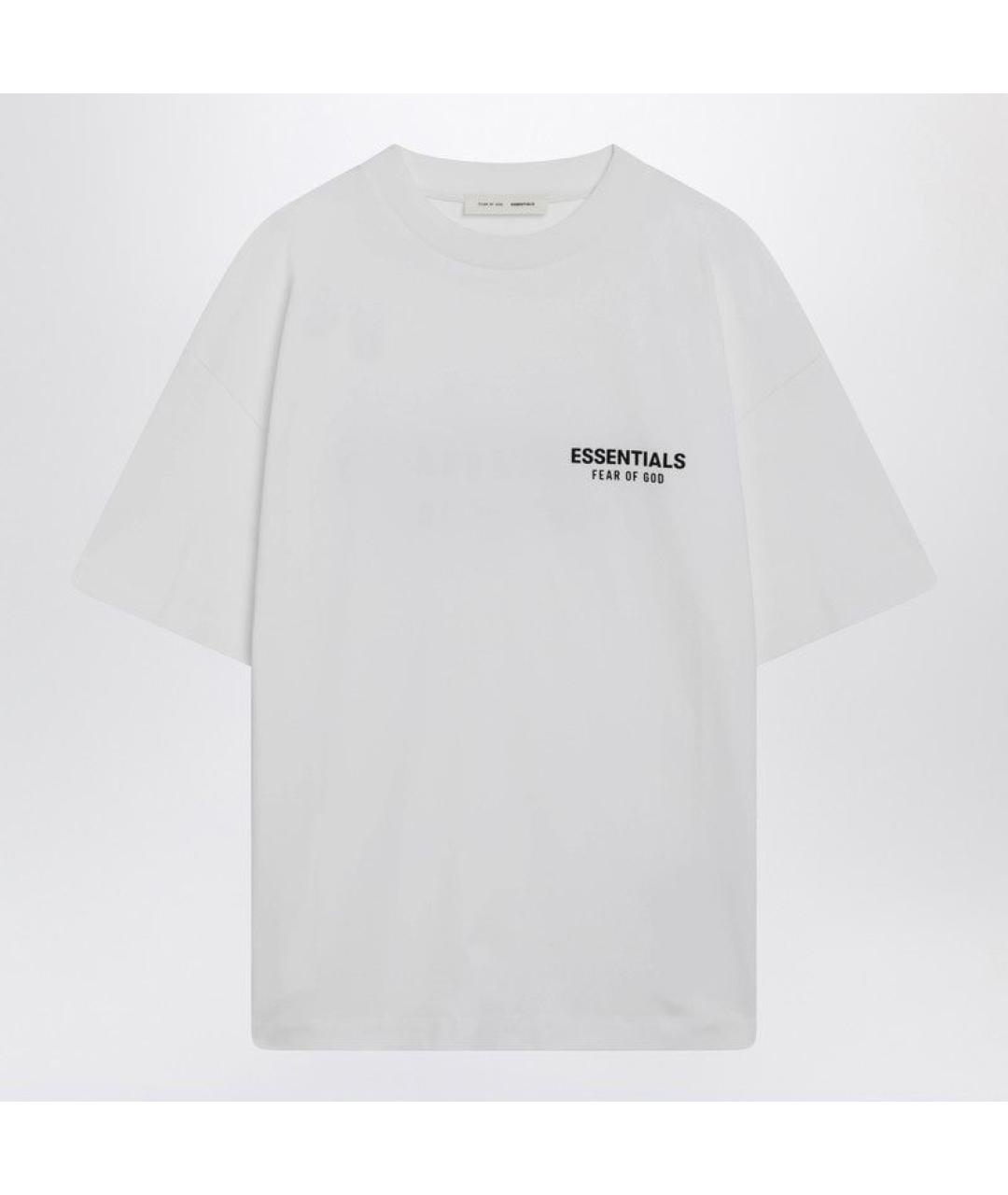 FEAR OF GOD ESSENTIALS Белая хлопковая футболка, фото 3