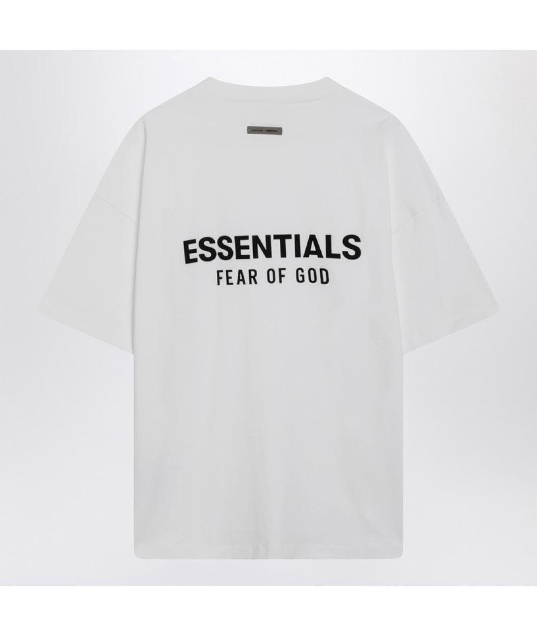 FEAR OF GOD ESSENTIALS Белая хлопковая футболка, фото 2
