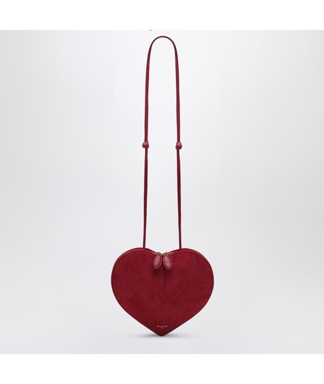 ALAIA Розовая кожаная сумка через плечо, фото 3