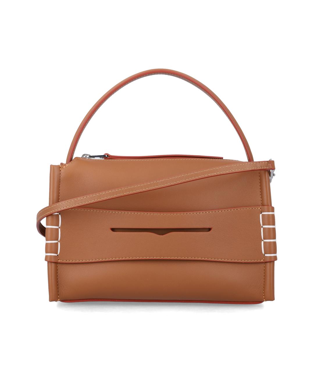 J.W.ANDERSON Коричневая кожаная сумка тоут, фото 1