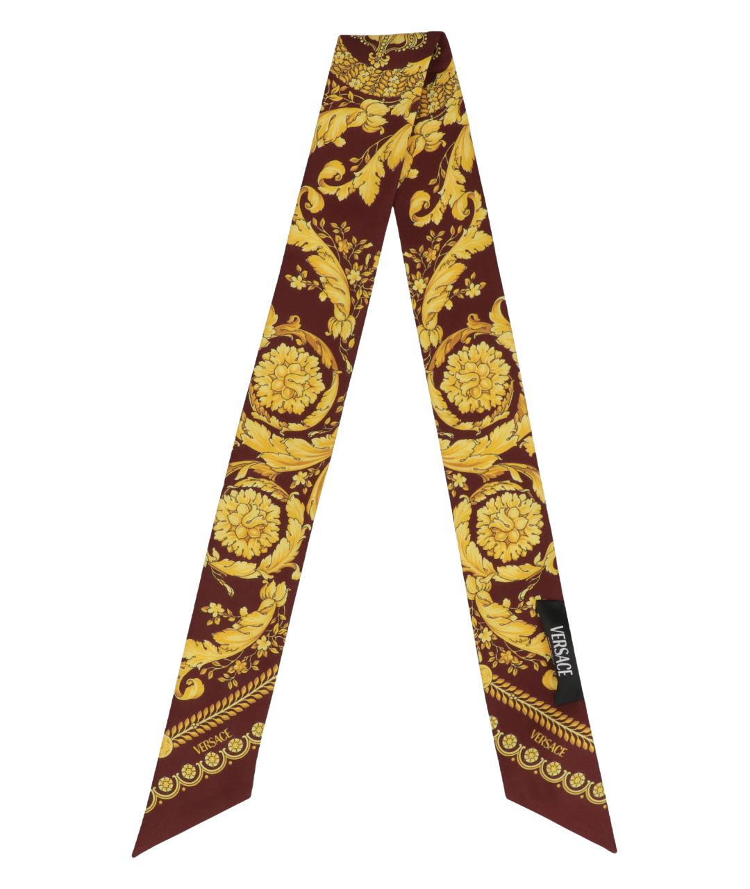 VERSACE Мульти шелковый шарф, фото 2