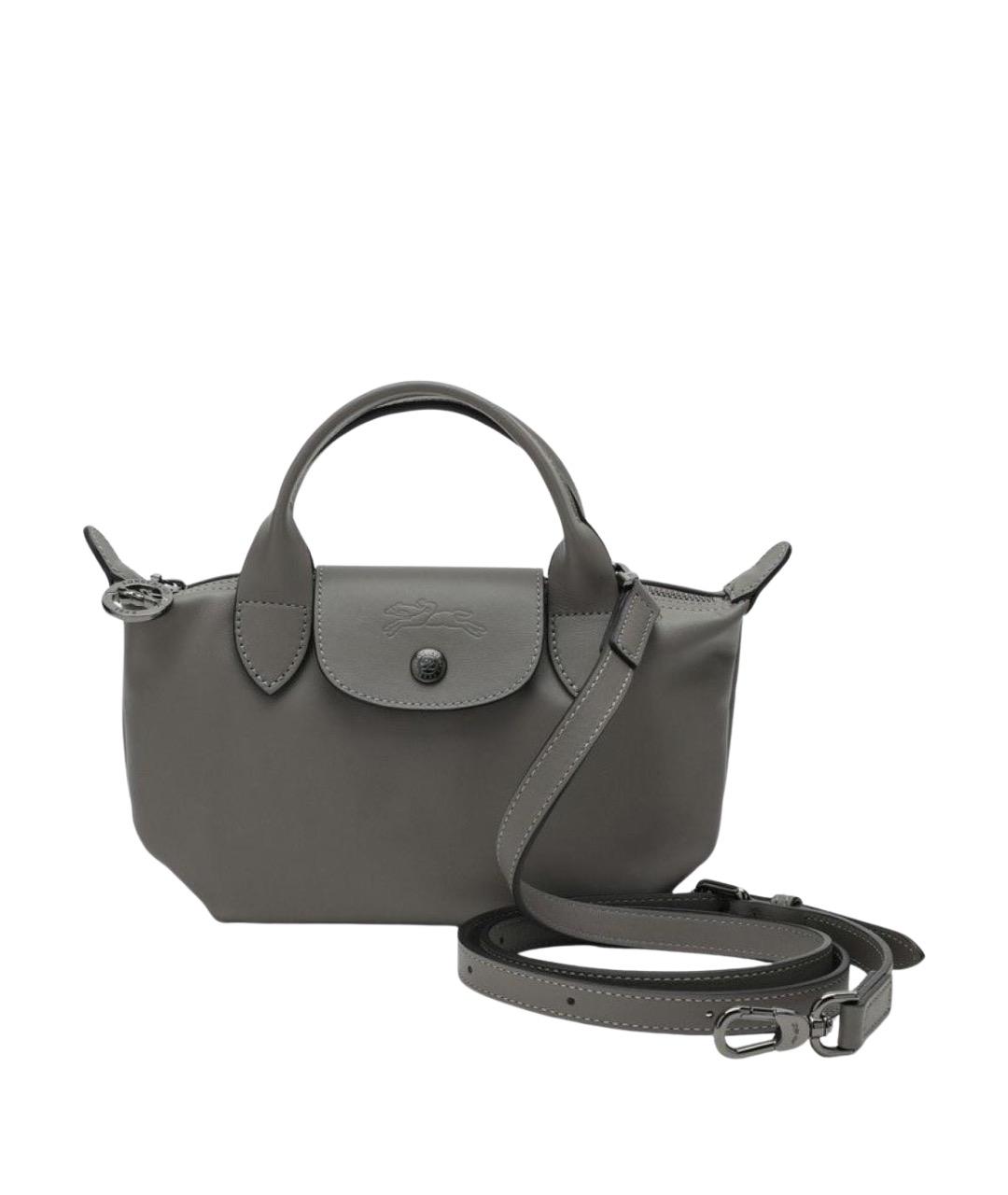 LONGCHAMP Серая сумка с короткими ручками, фото 1