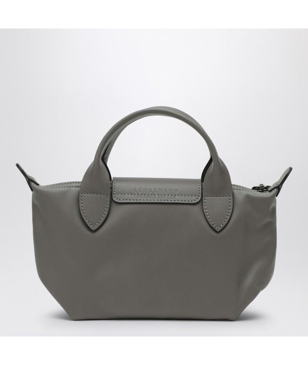 LONGCHAMP Серая сумка с короткими ручками, фото 2