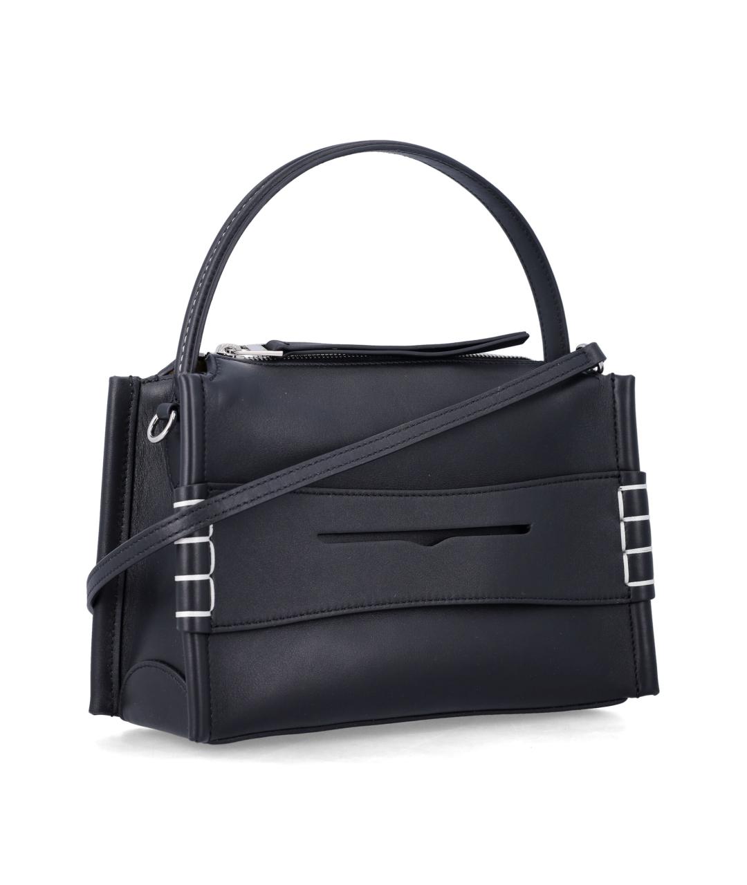 J.W.ANDERSON Черная кожаная сумка с короткими ручками, фото 2