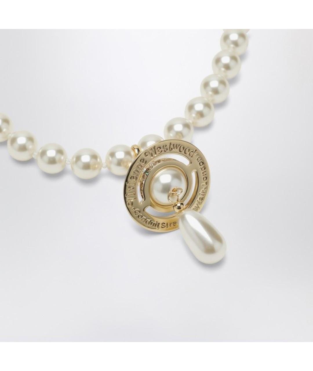 VIVIENNE WESTWOOD Белая жемчужная подвеска, фото 2