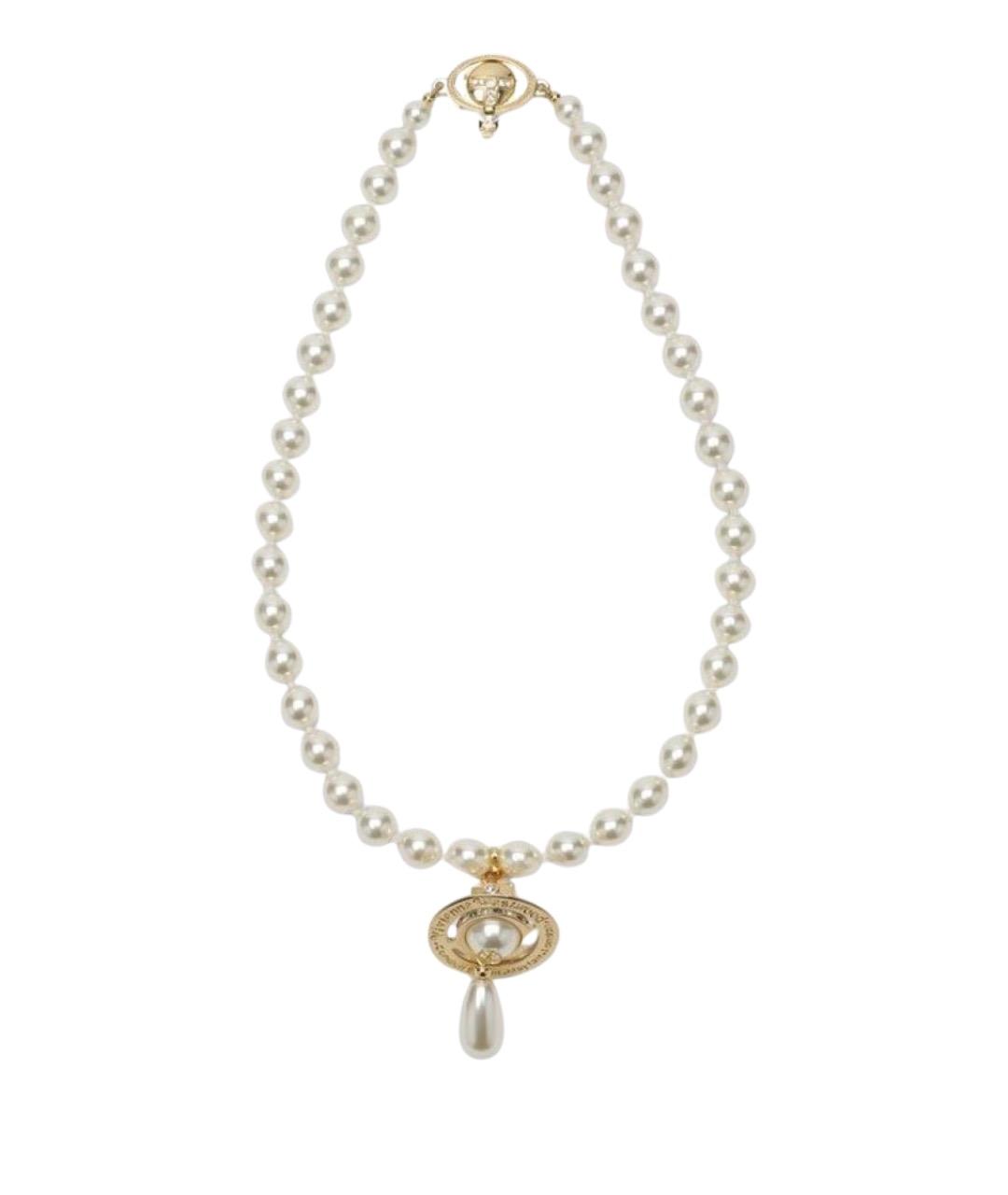 VIVIENNE WESTWOOD Белая жемчужная подвеска, фото 1