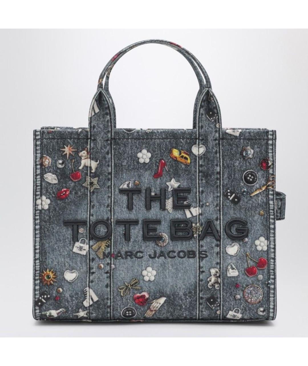 MARC JACOBS Синяя хлопковая сумка тоут, фото 3