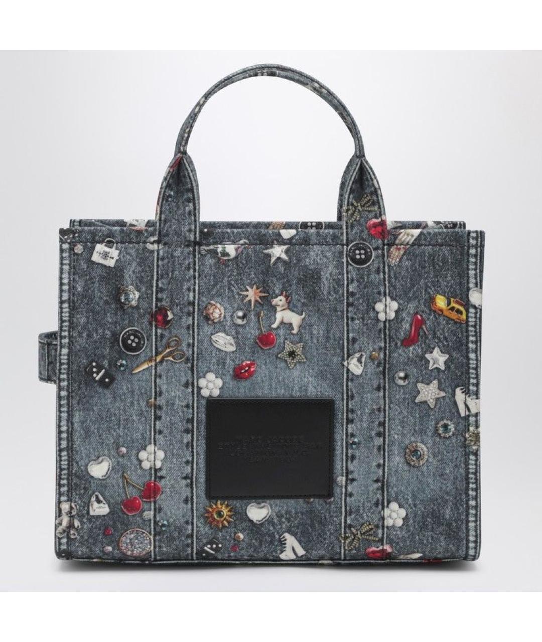 MARC JACOBS Синяя хлопковая сумка тоут, фото 2