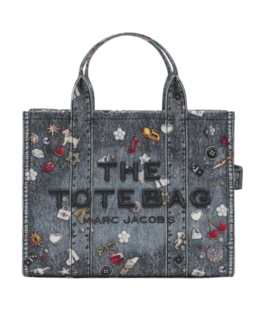 MARC JACOBS Синяя хлопковая сумка тоут, фото 1