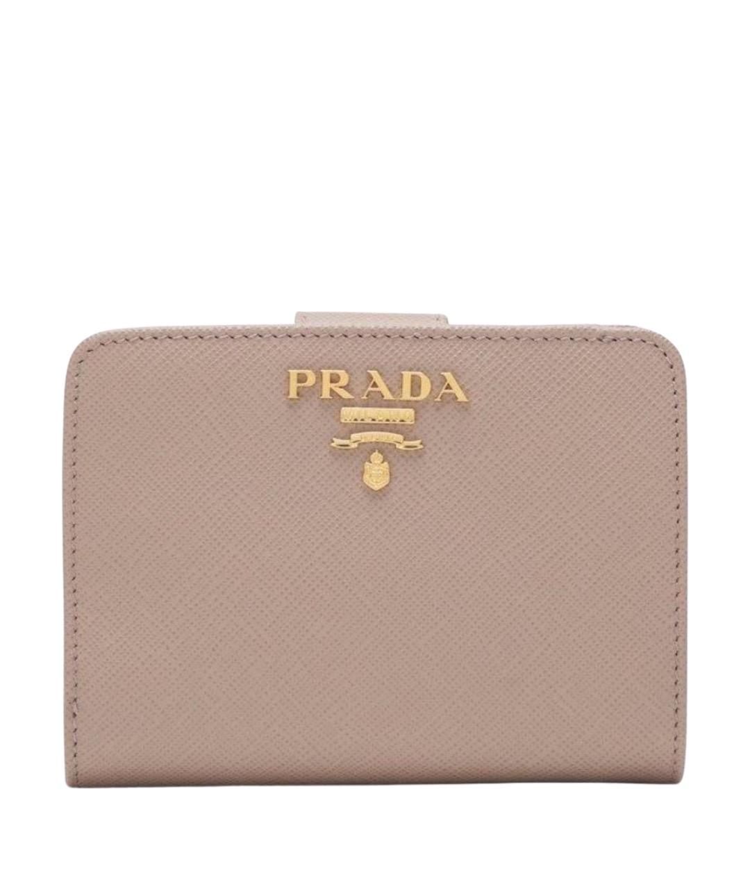 PRADA Розовый кожаный кошелек, фото 1