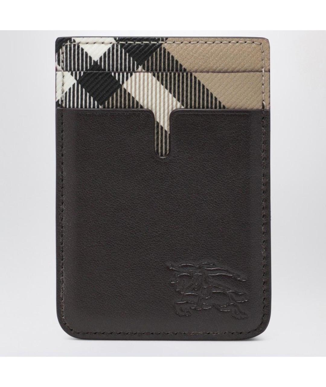 BURBERRY Бежевый кожаный кошелек, фото 3