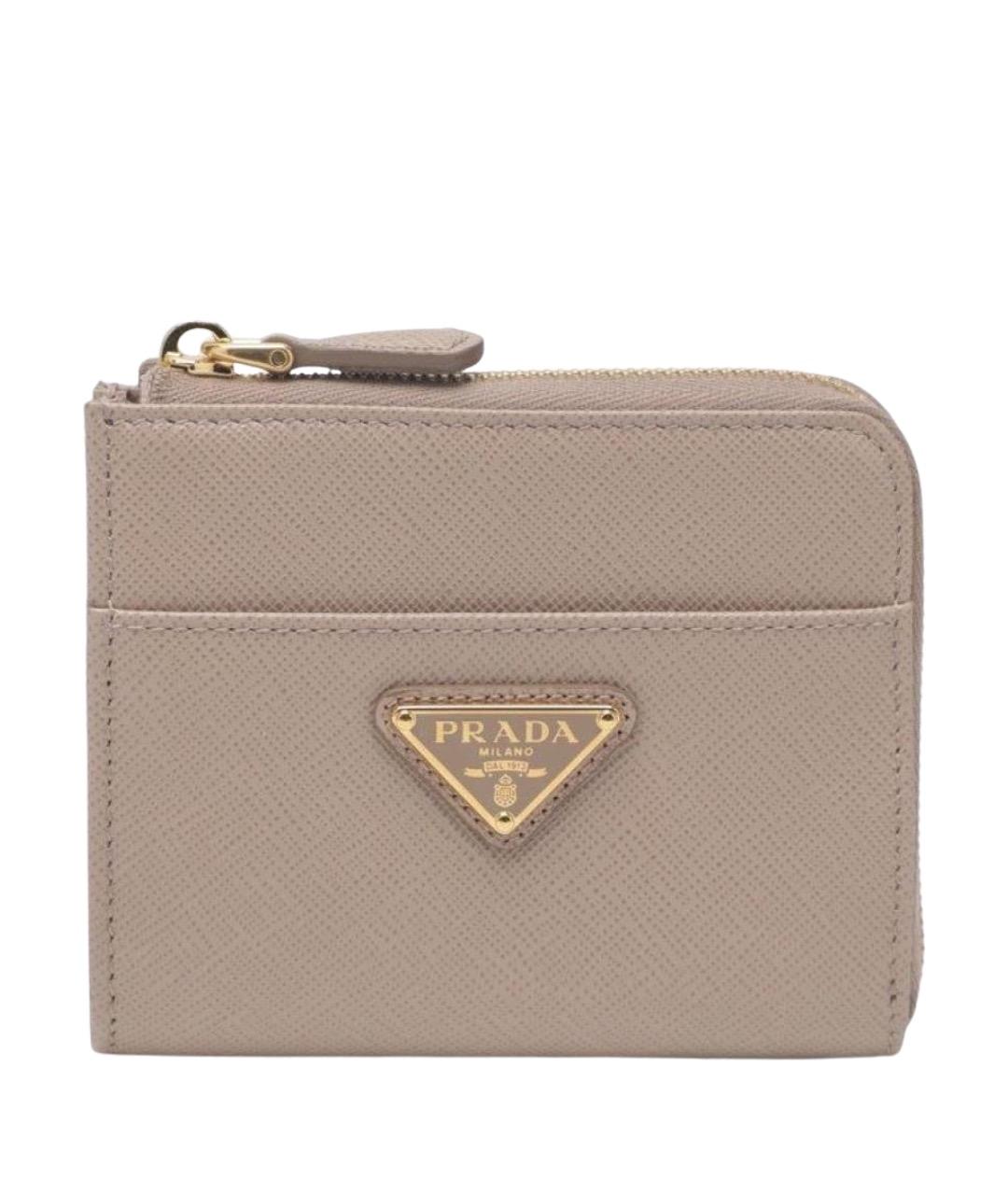 PRADA Розовый кожаный кошелек, фото 1