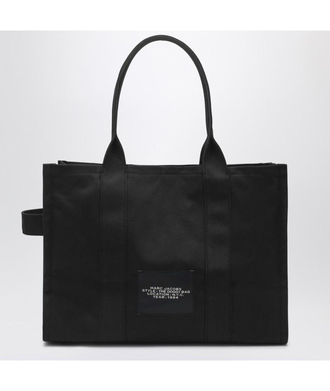 MARC JACOBS Черная хлопковая сумка тоут, фото 2