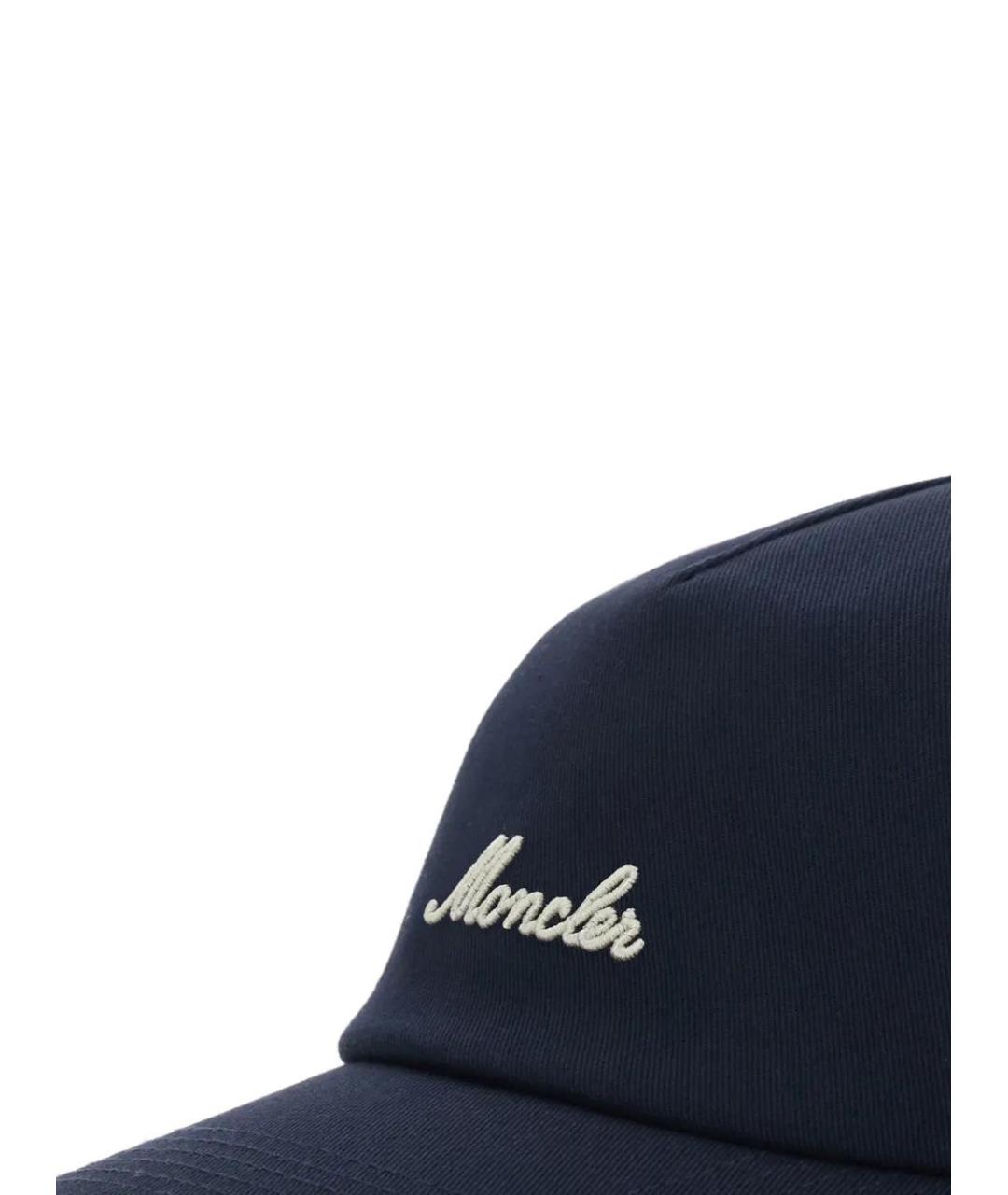 MONCLER Синяя хлопковая кепка/бейсболка, фото 3