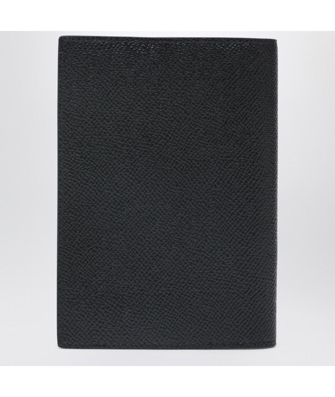 DOLCE&GABBANA Черный кожаный кошелек, фото 2