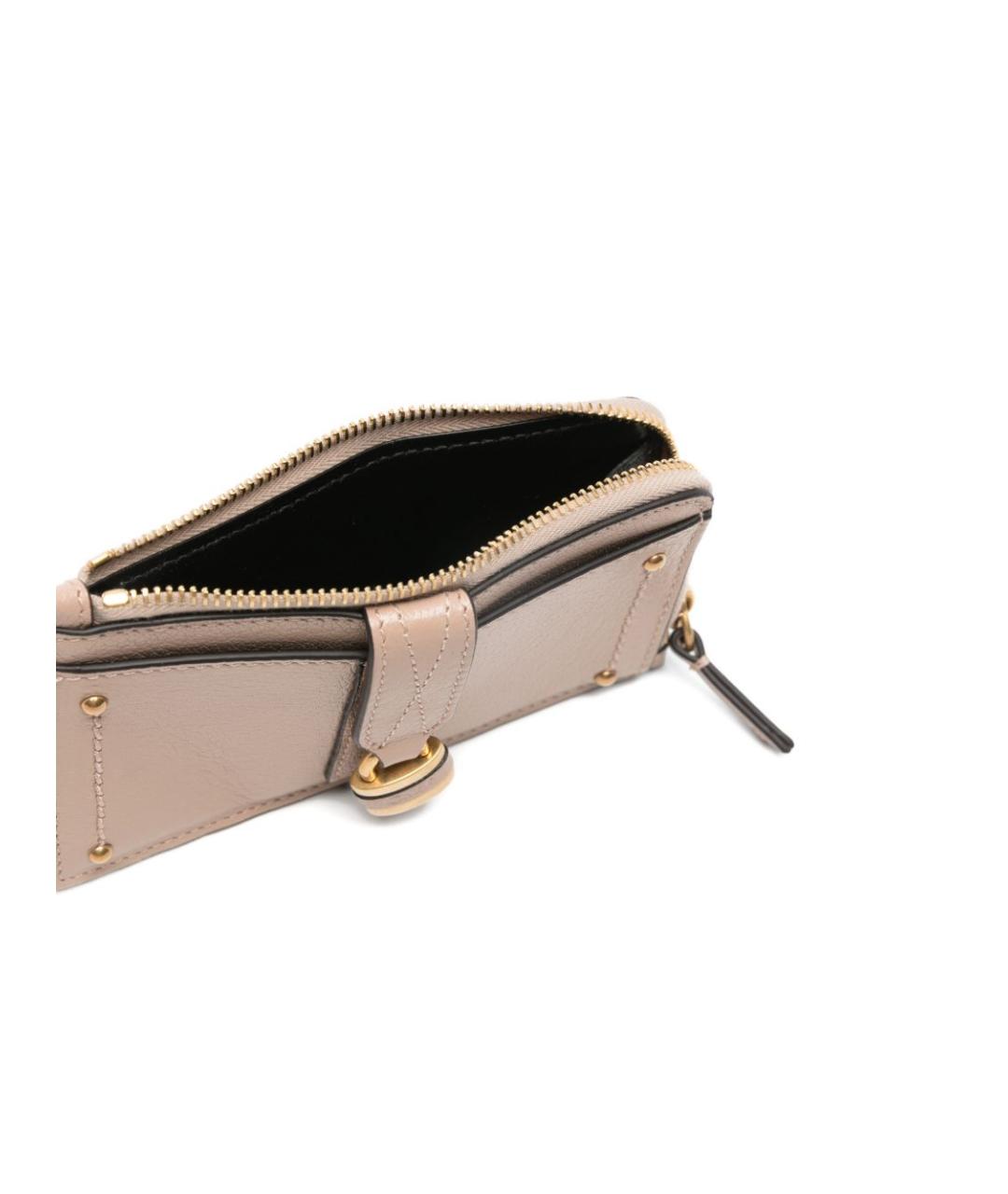 CHLOE Розовый кожаный кардхолдер, фото 3