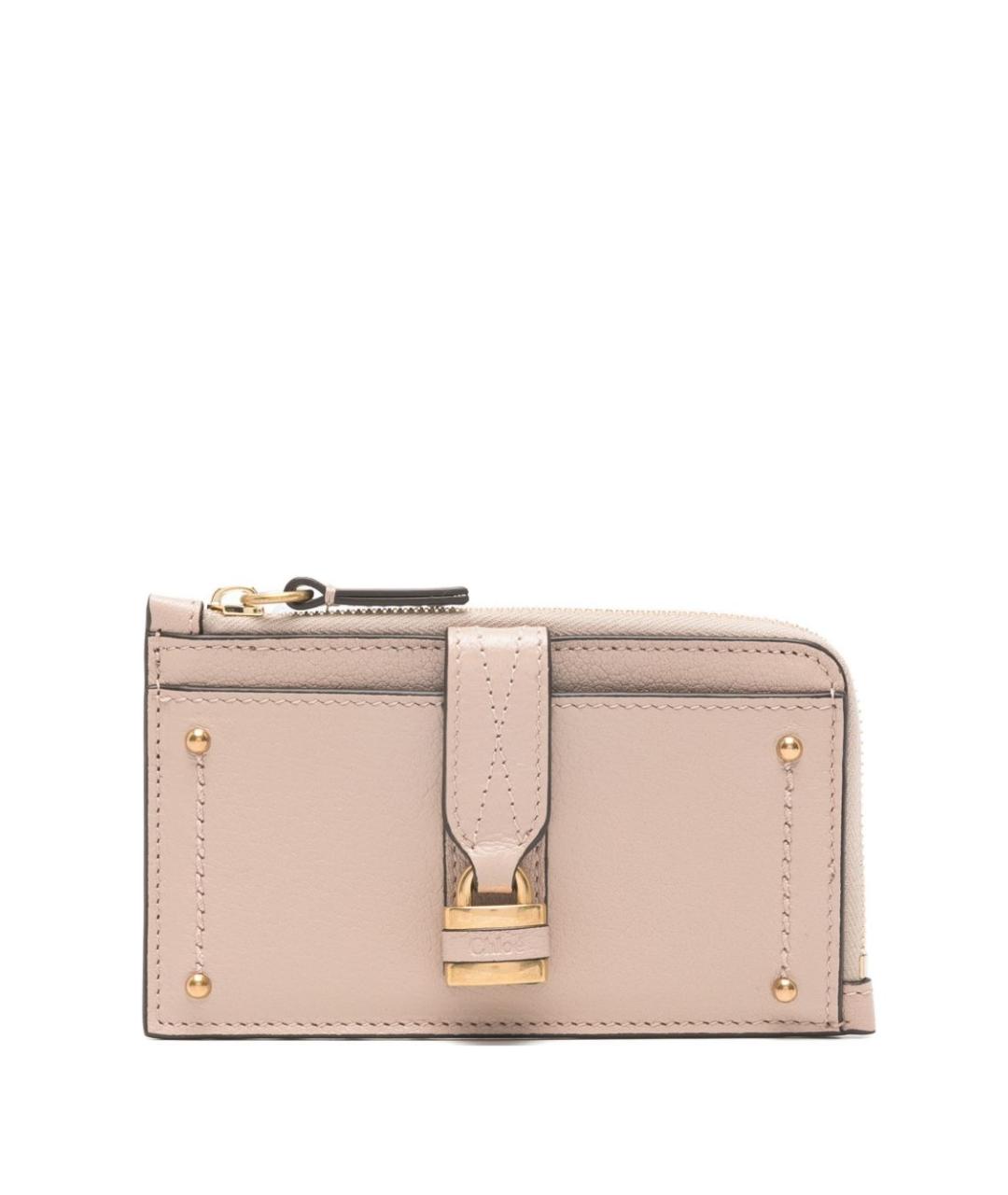 CHLOE Розовый кожаный кардхолдер, фото 1