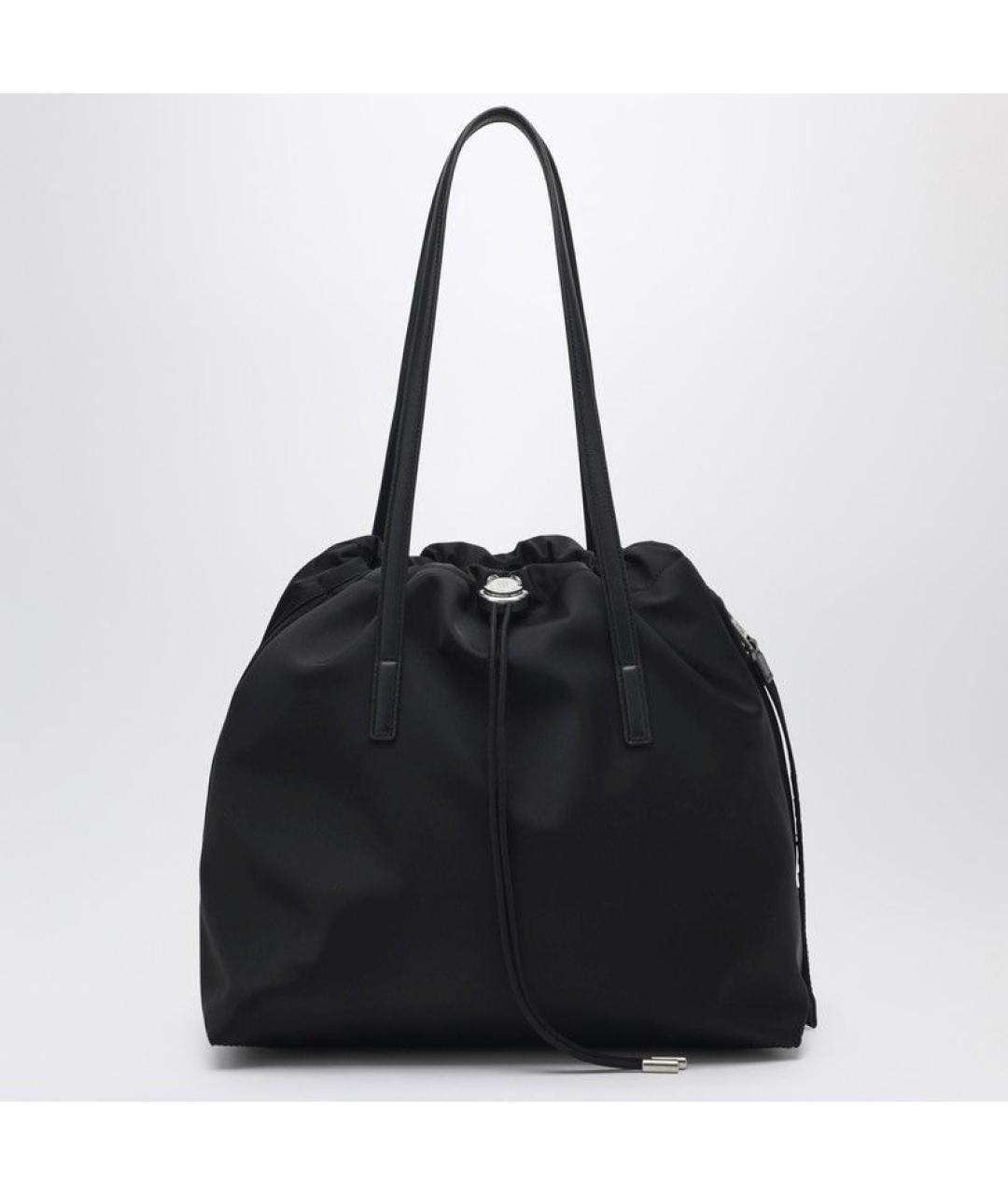 MONCLER Черная синтетическая сумка тоут, фото 6