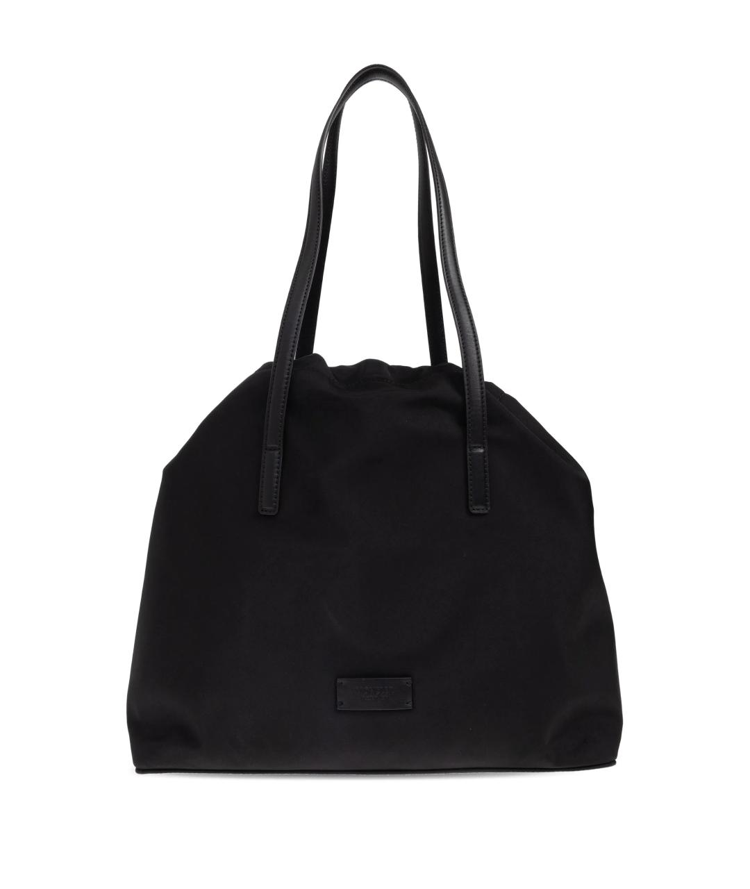 MONCLER Черная синтетическая сумка тоут, фото 3