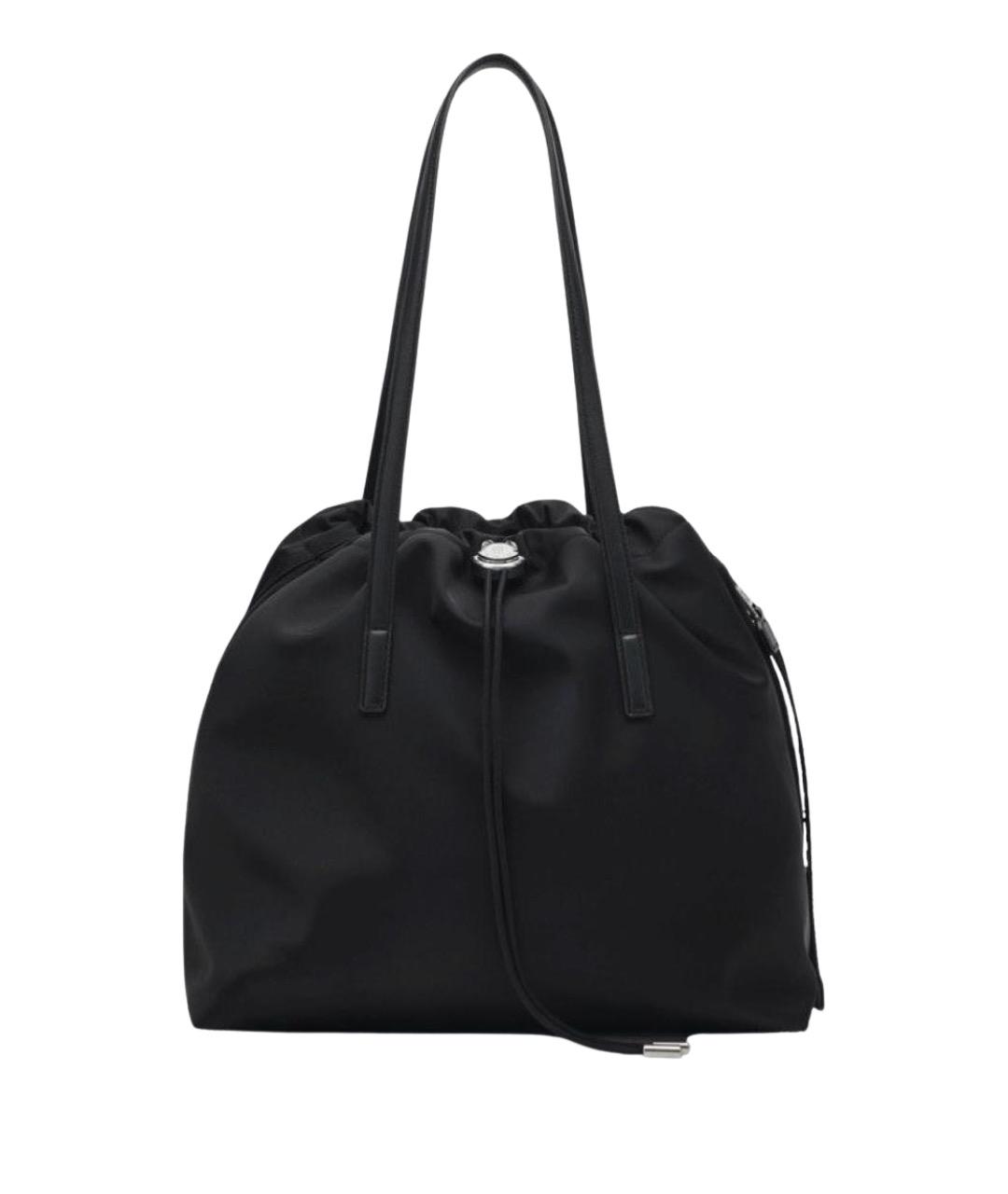 MONCLER Черная синтетическая сумка тоут, фото 1