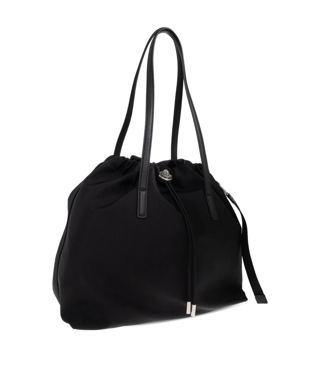 MONCLER Черная синтетическая сумка тоут, фото 4