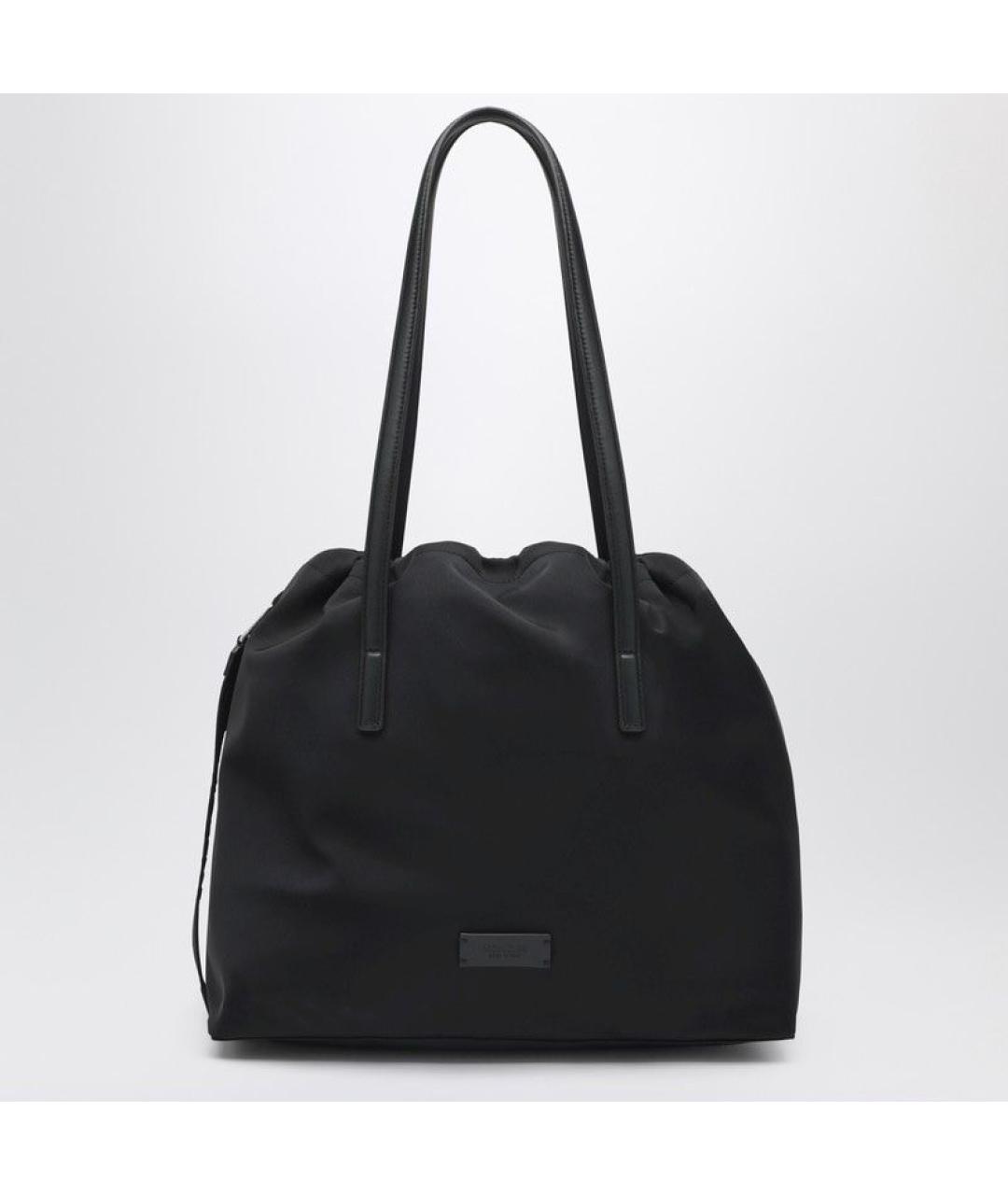 MONCLER Черная синтетическая сумка тоут, фото 2