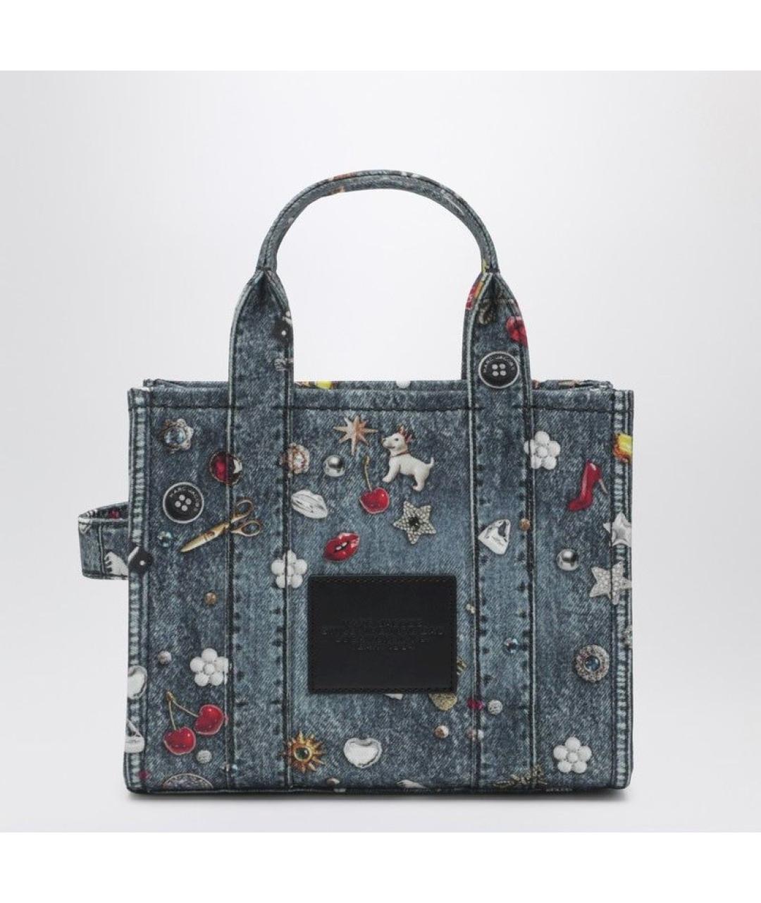 MARC JACOBS Синяя хлопковая сумка тоут, фото 2